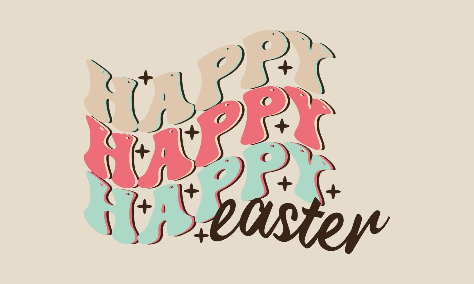 contento Pascua de Resurrección vector diseño mano dibujado moderno caligrafía diseño vector ilustración. hermosa letras
