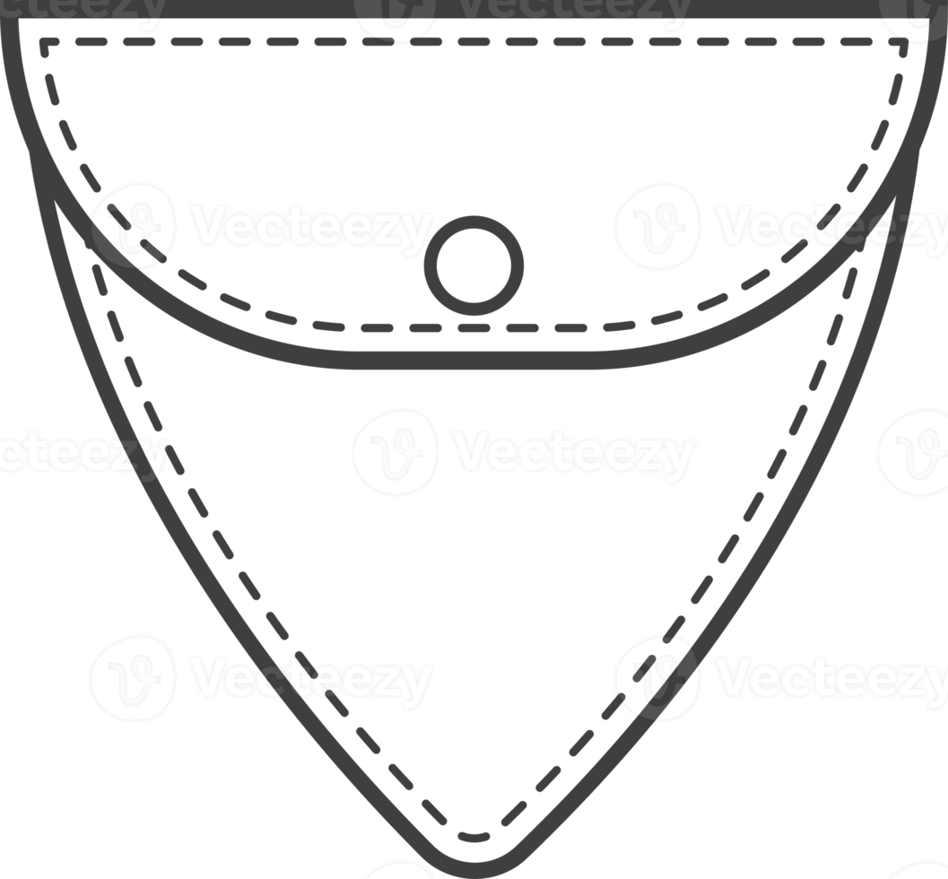 tasca toppa. elemento per uniforme o casuale stile Abiti, vestiti e camicie. schema illustrazione png