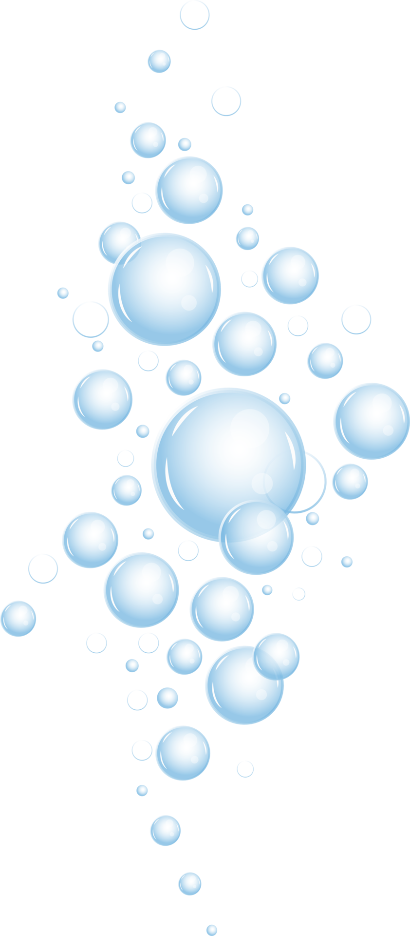 Underwater bubbles of fizzing soda. Streams of air. Dissolving tablets