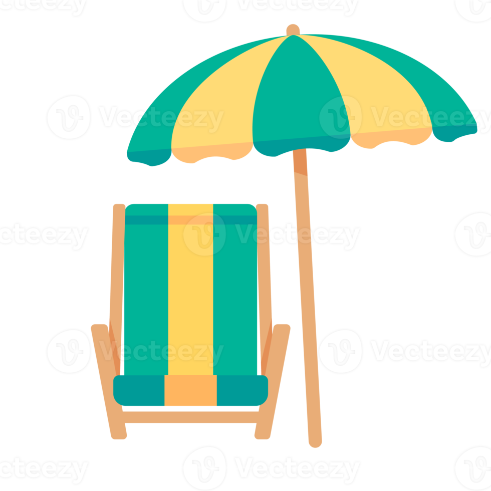 colorful beach chairs For relaxing by the sea on vacation 19786833 PNG