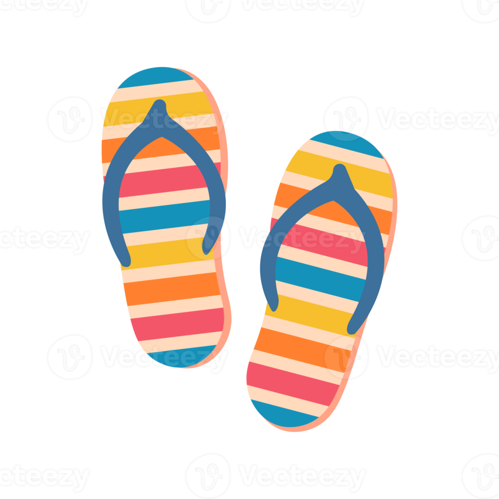 flip flop beach shoes Relaxing by the sea during the holidays png
