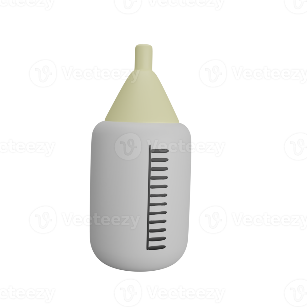 3d Rendering milk bottles for drinking png