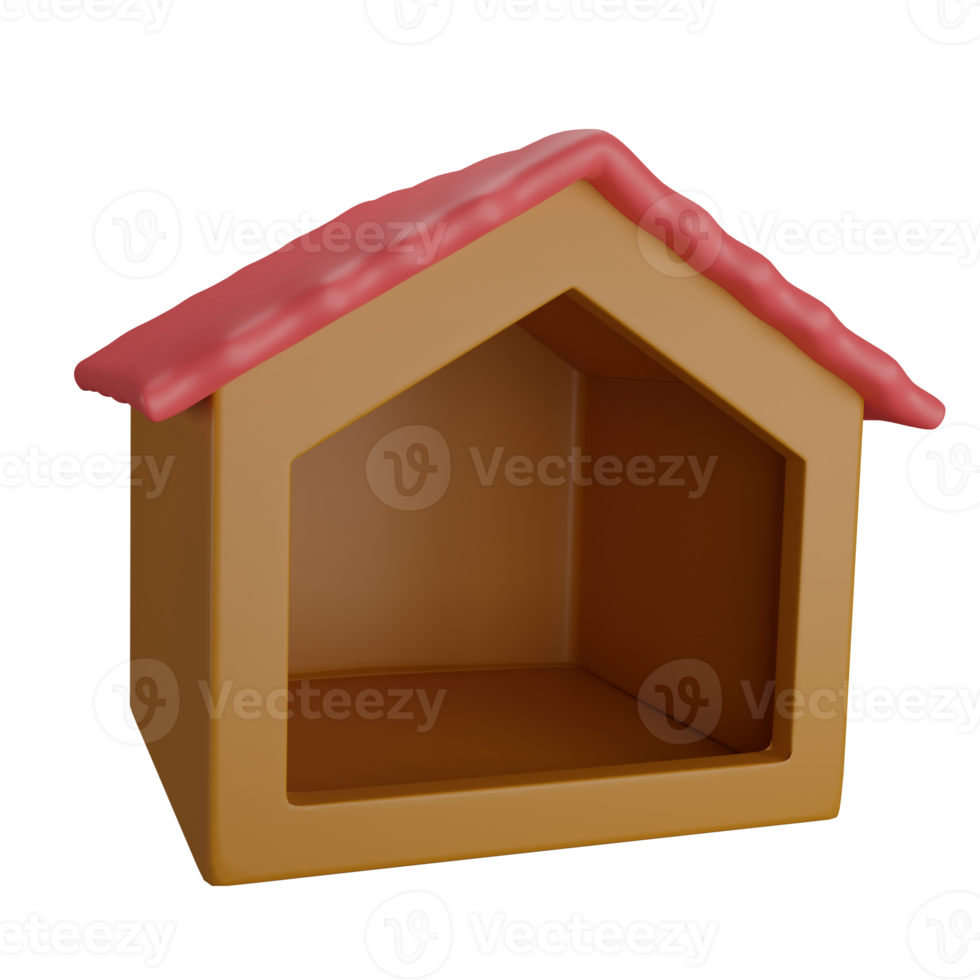 3d Rendering Home for cats and dogs png