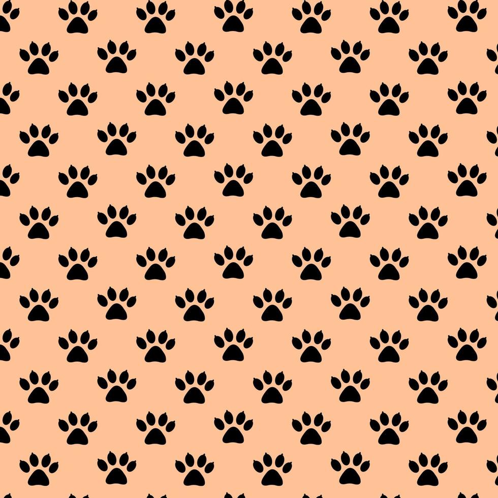 Dog paw seamless pattern.Design for print, vector