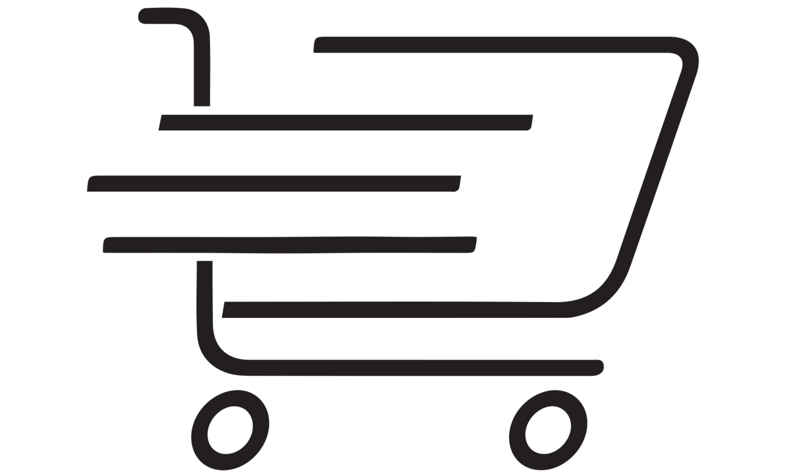 shopping cart icon - shopping basket on transparent background PNG