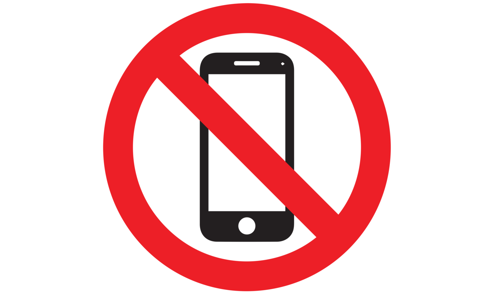 non Photos et non Téléphone (s interdit signe sur transparent Contexte png