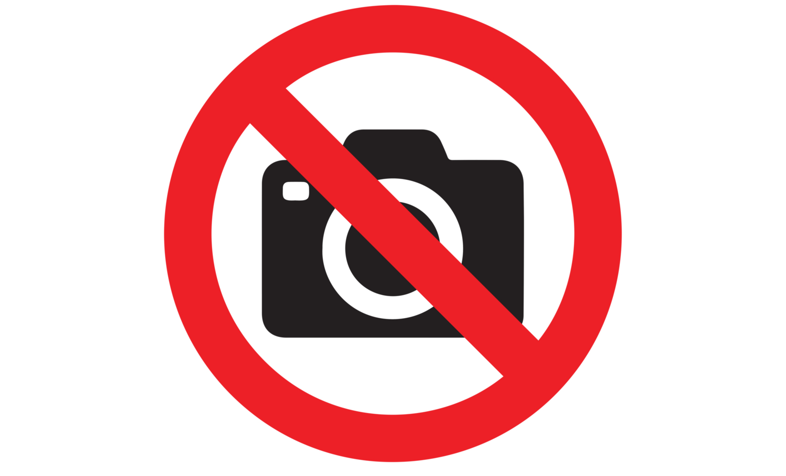 No photos and no phones forbidden sign on transparent background png