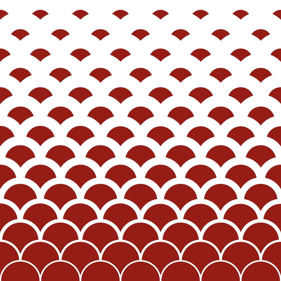 Seamless pattern with red circles on white background. Vector illustration.