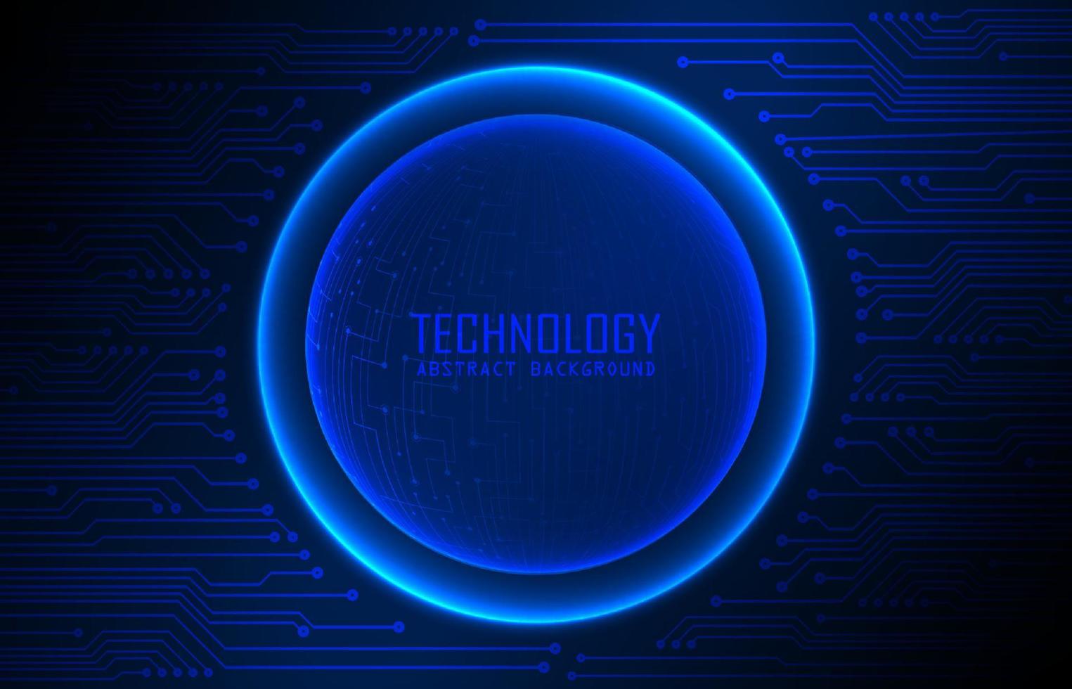 Modern Holographic Globe on Technology Background vector
