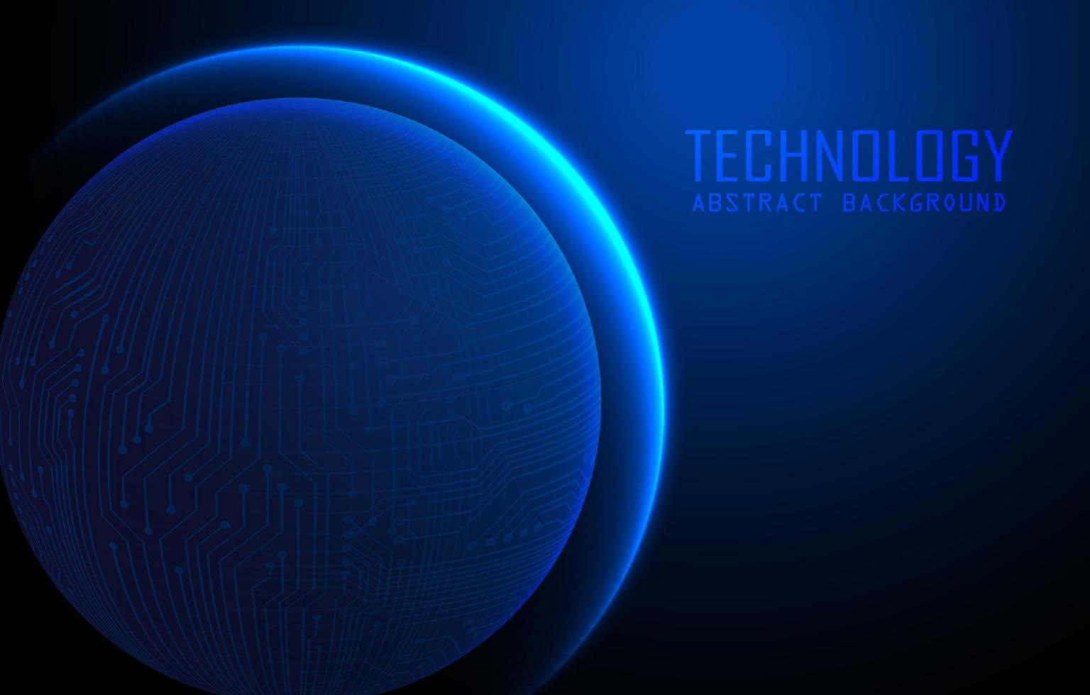 Modern Holographic Globe on Technology Background vector