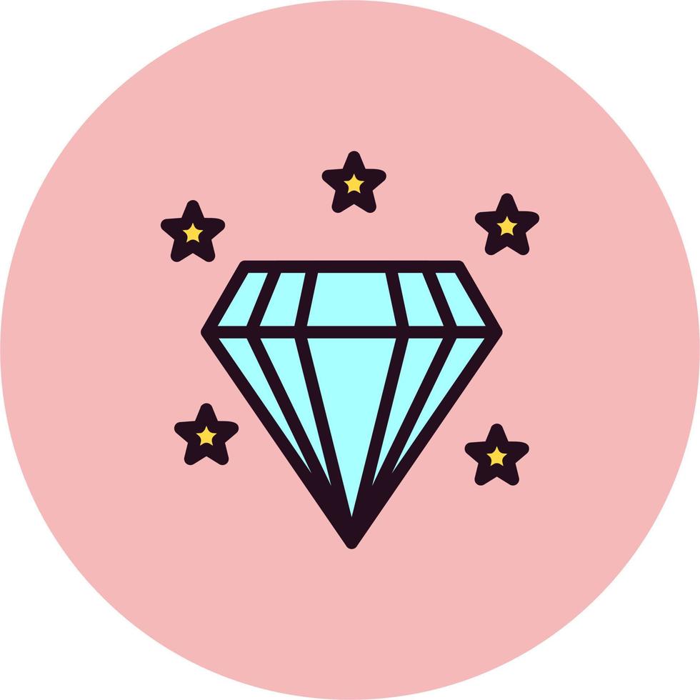 icono de vector de diamante