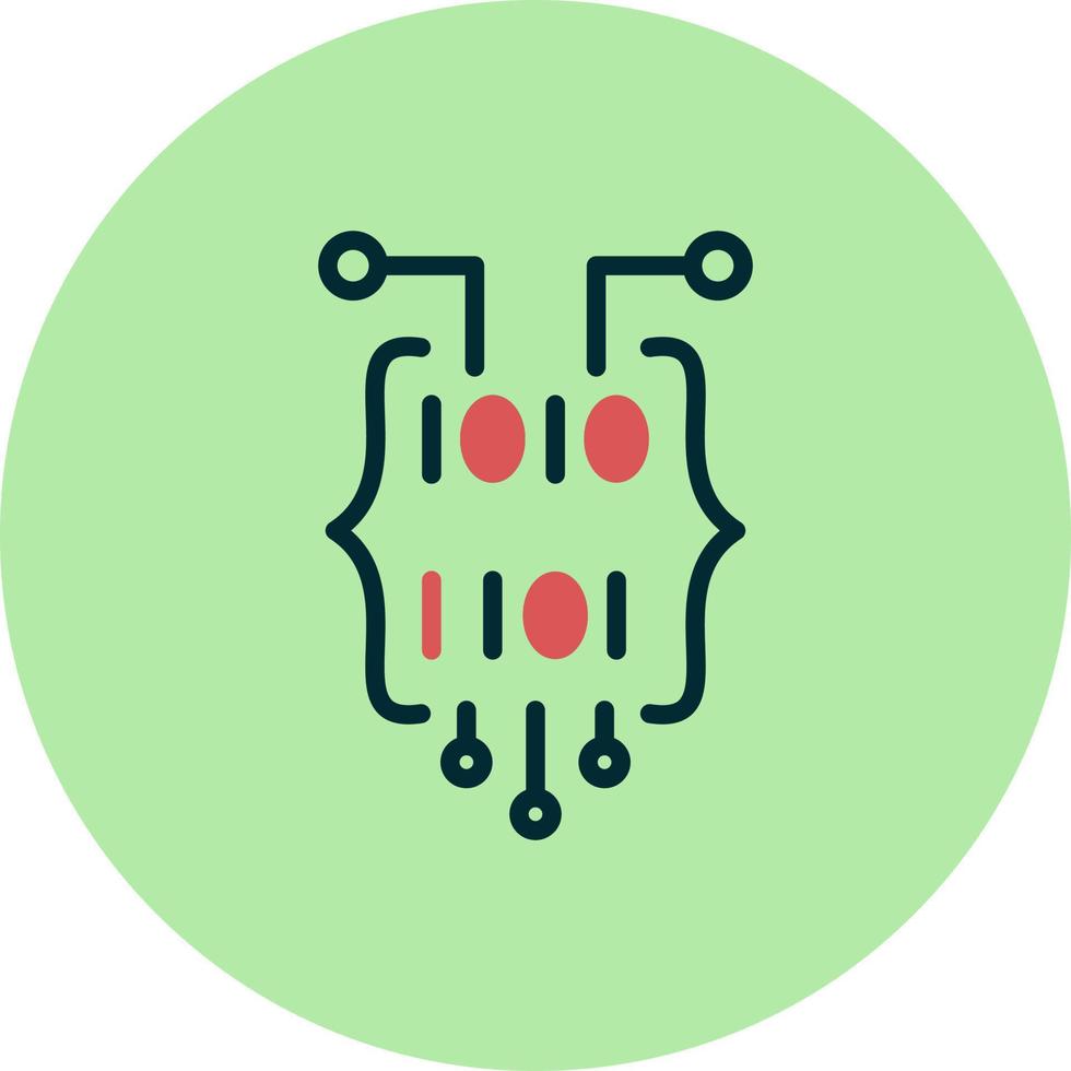 Binary Code Vector Icon