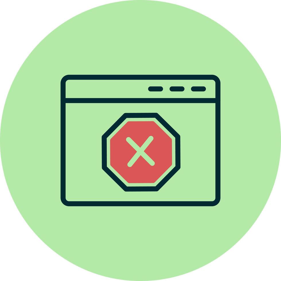 Ad Blocker Vector Icon