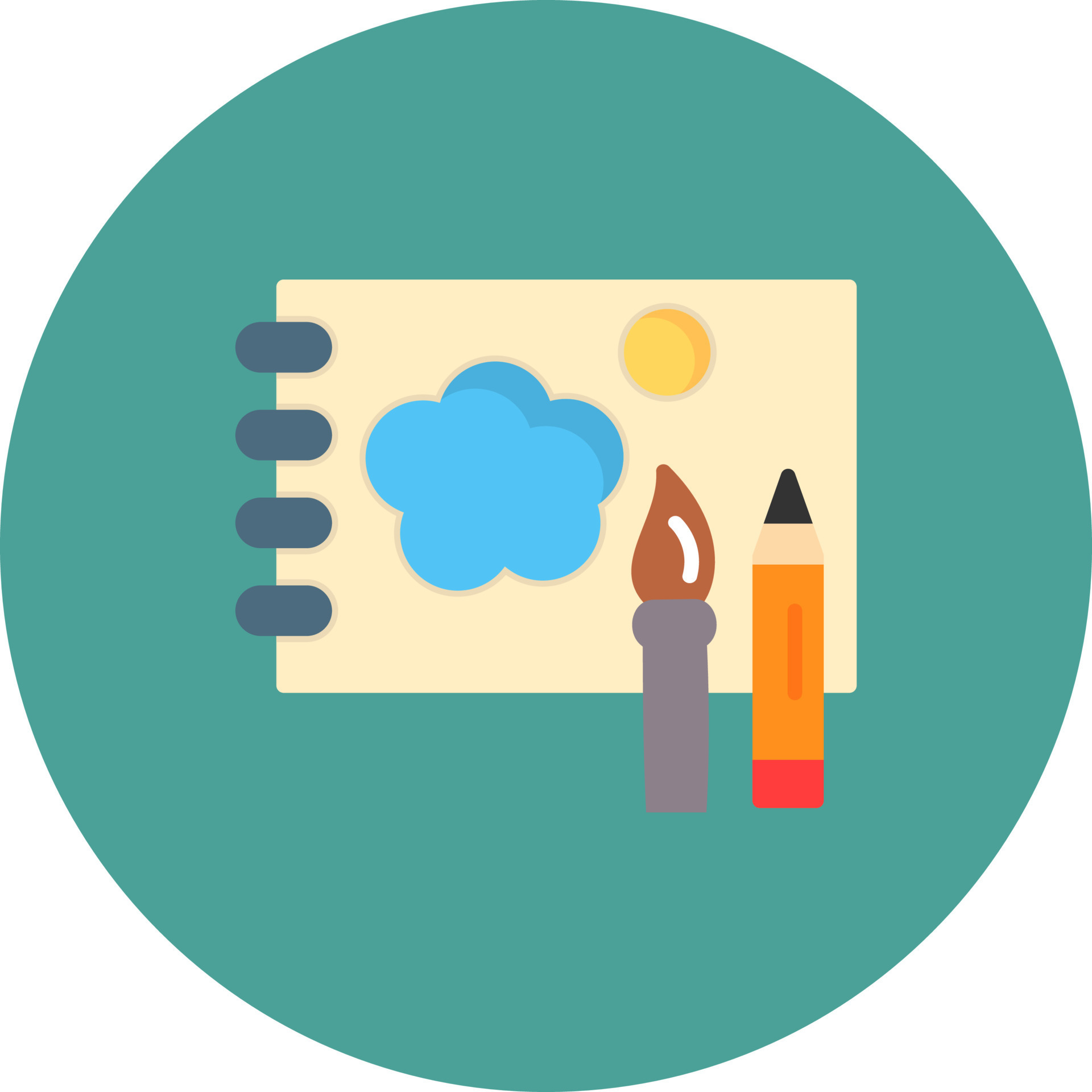 Sketchbook Vector Icon 19787806 Vector Art at Vecteezy