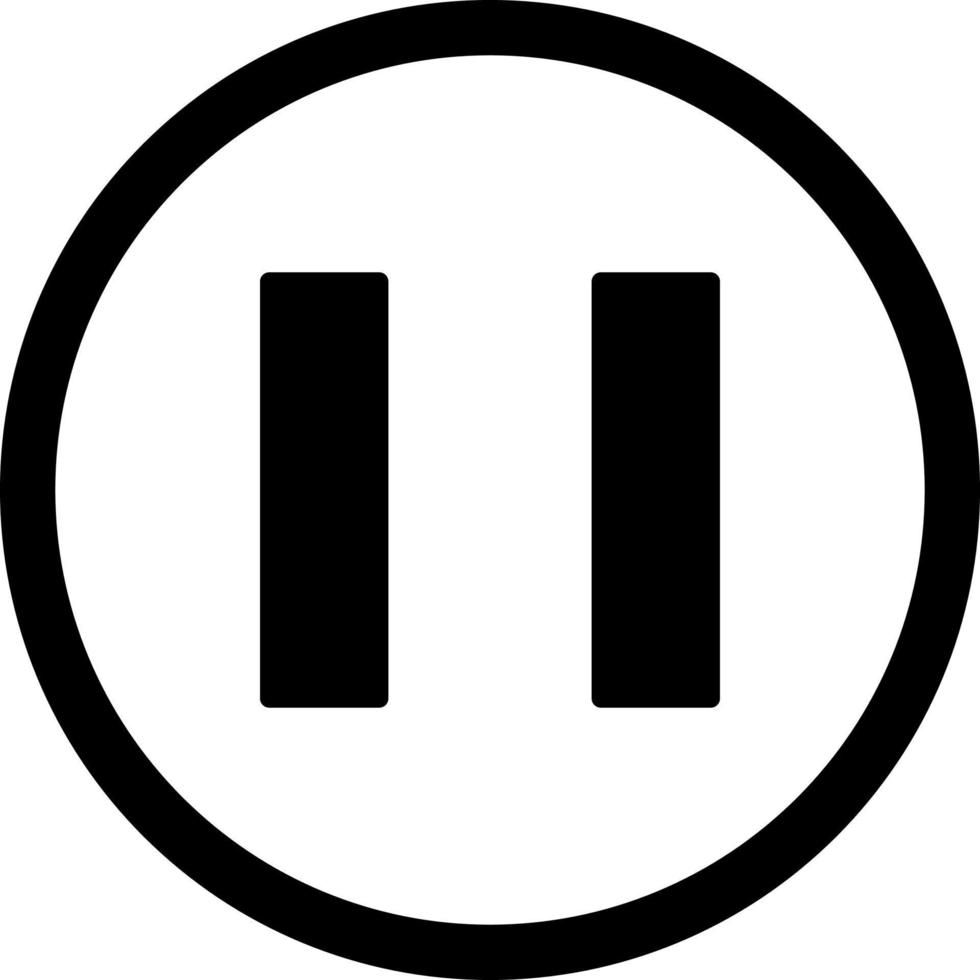 Pause button Vector Icon