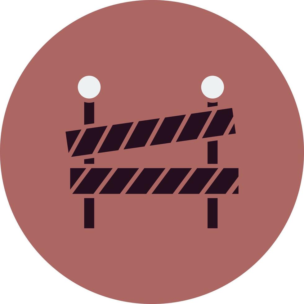Road block Vector Icon