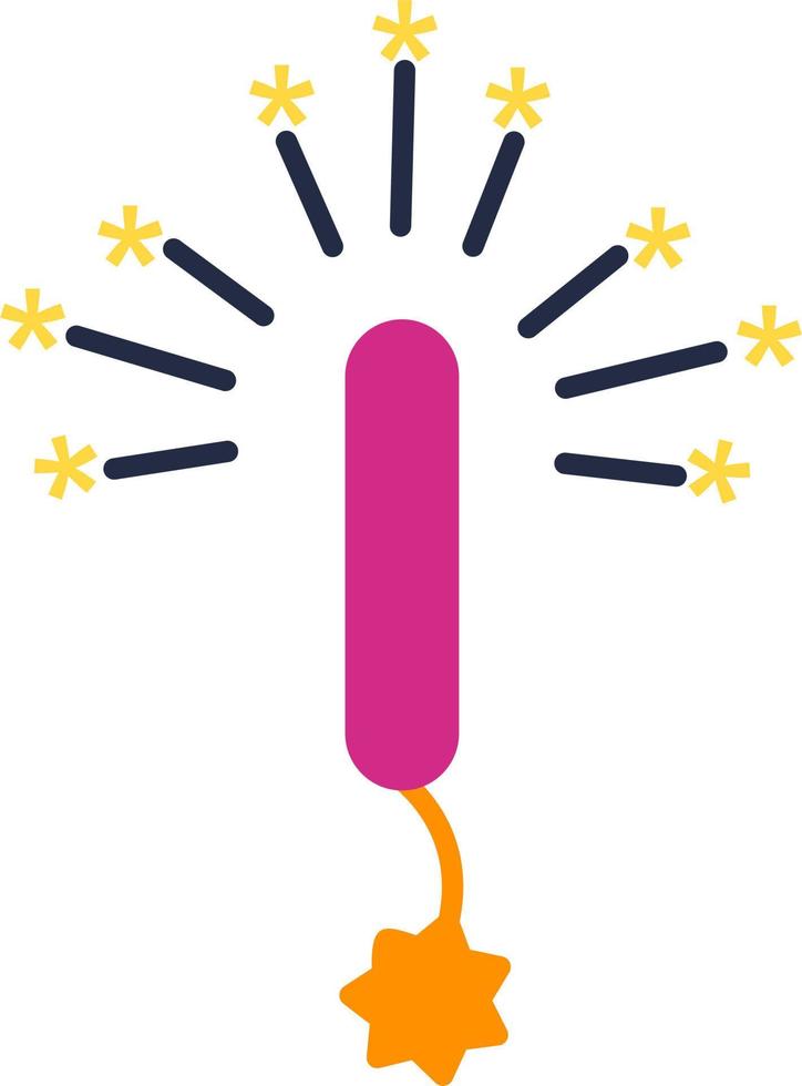 Sparkler Vector Icon