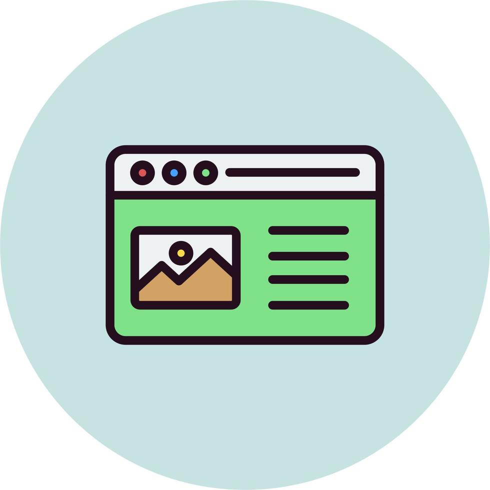 blog browser Vector Icon