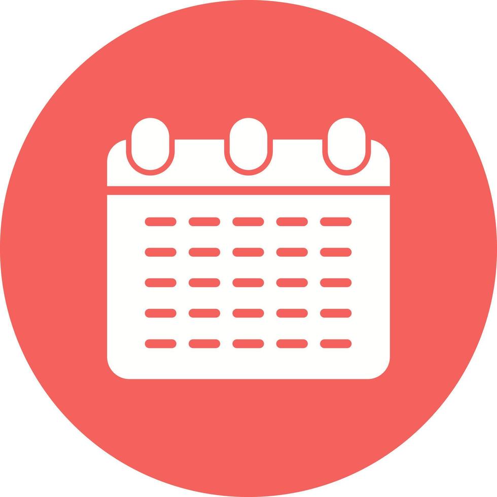 mensual calendario vector icono