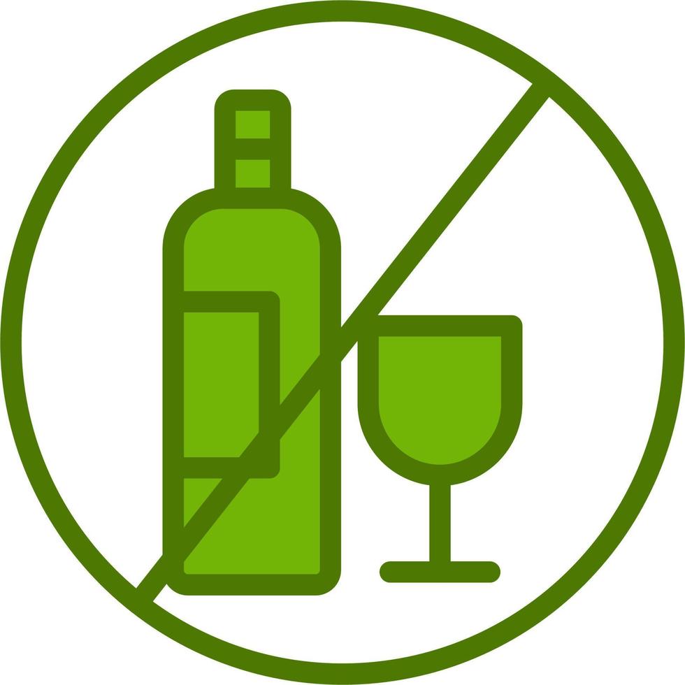No Alcohol Vector Icon