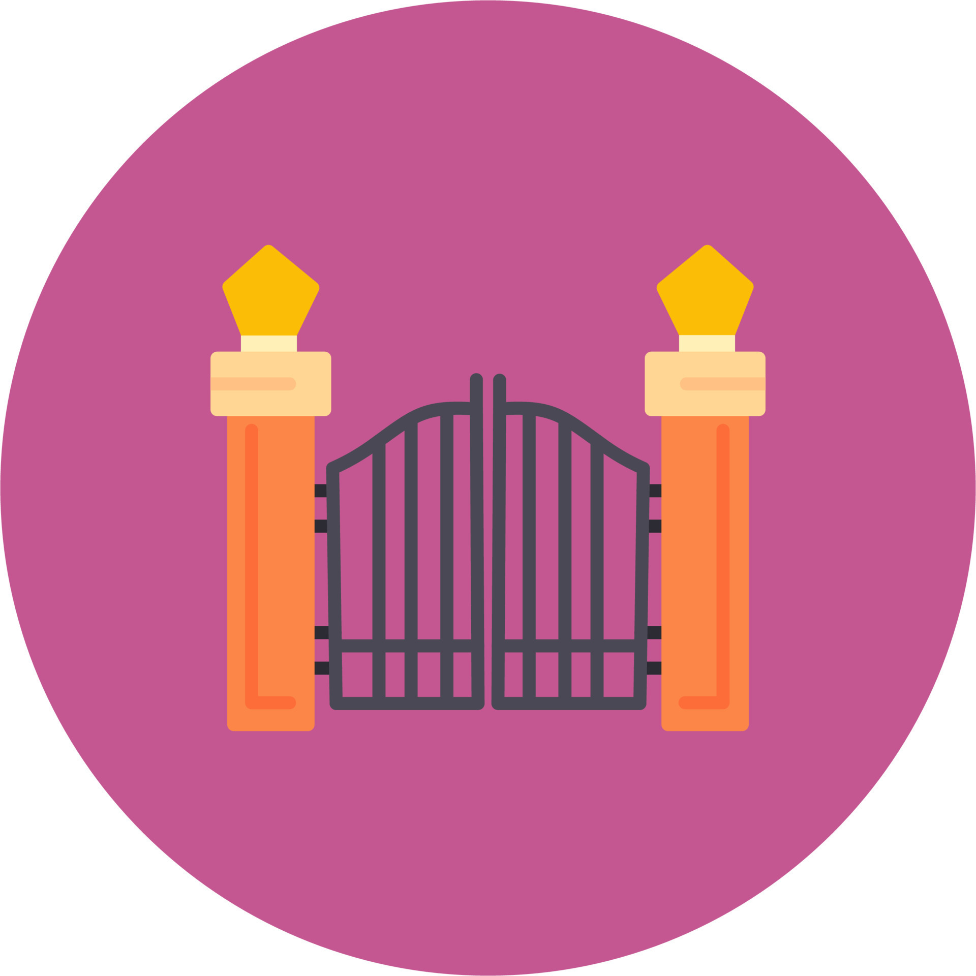 Gate Vector Icon 19789357 Vector Art at Vecteezy