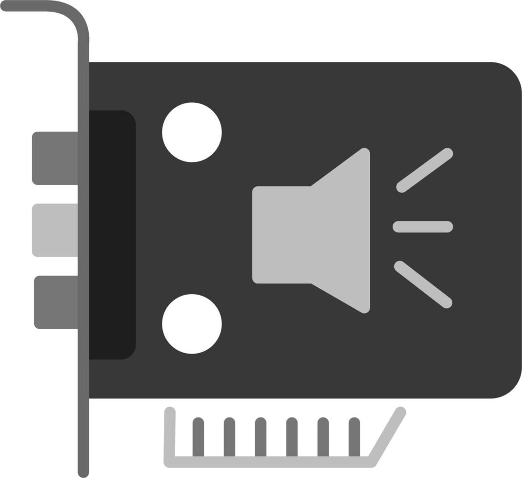 icono de vector de tarjeta de sonido