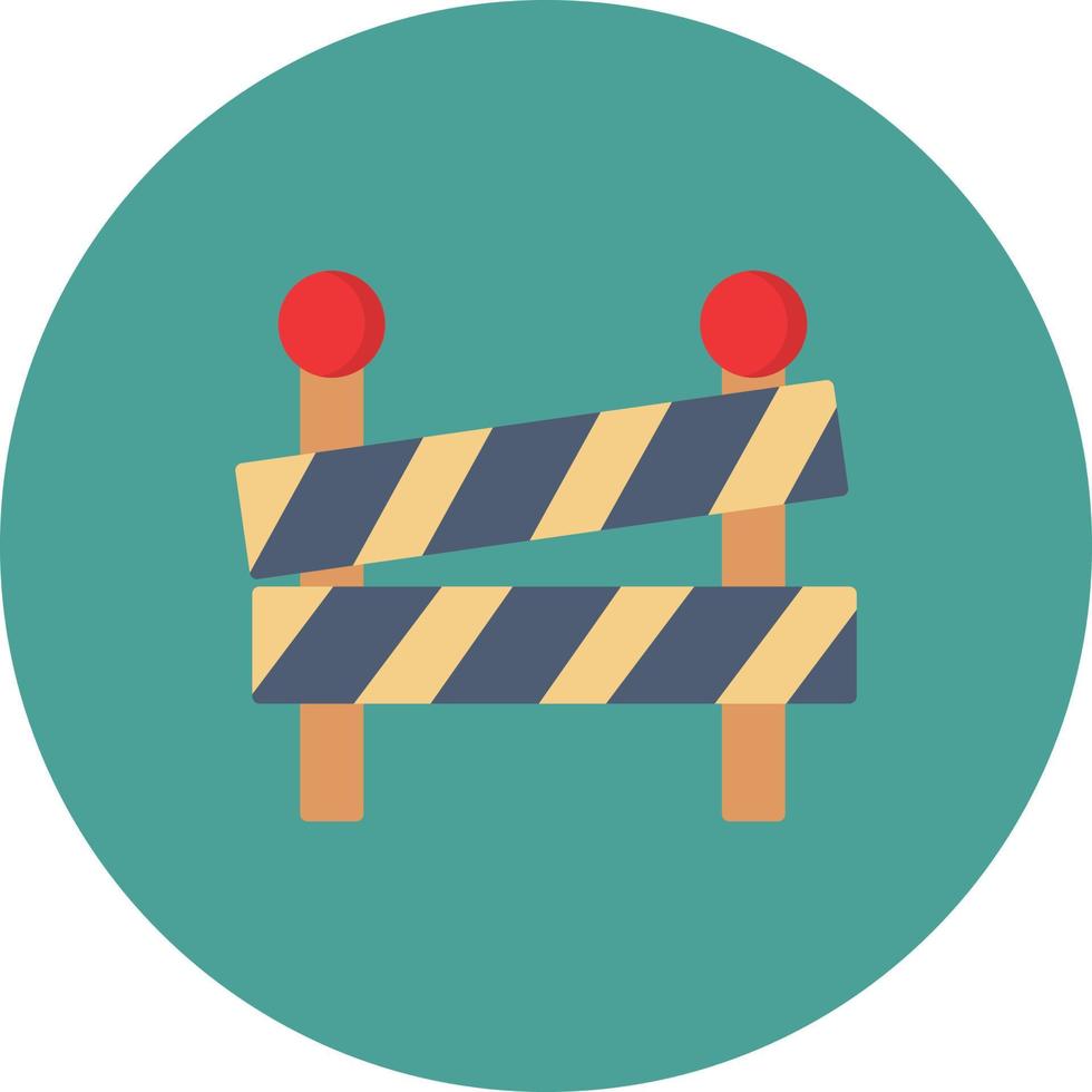 Road block Vector Icon