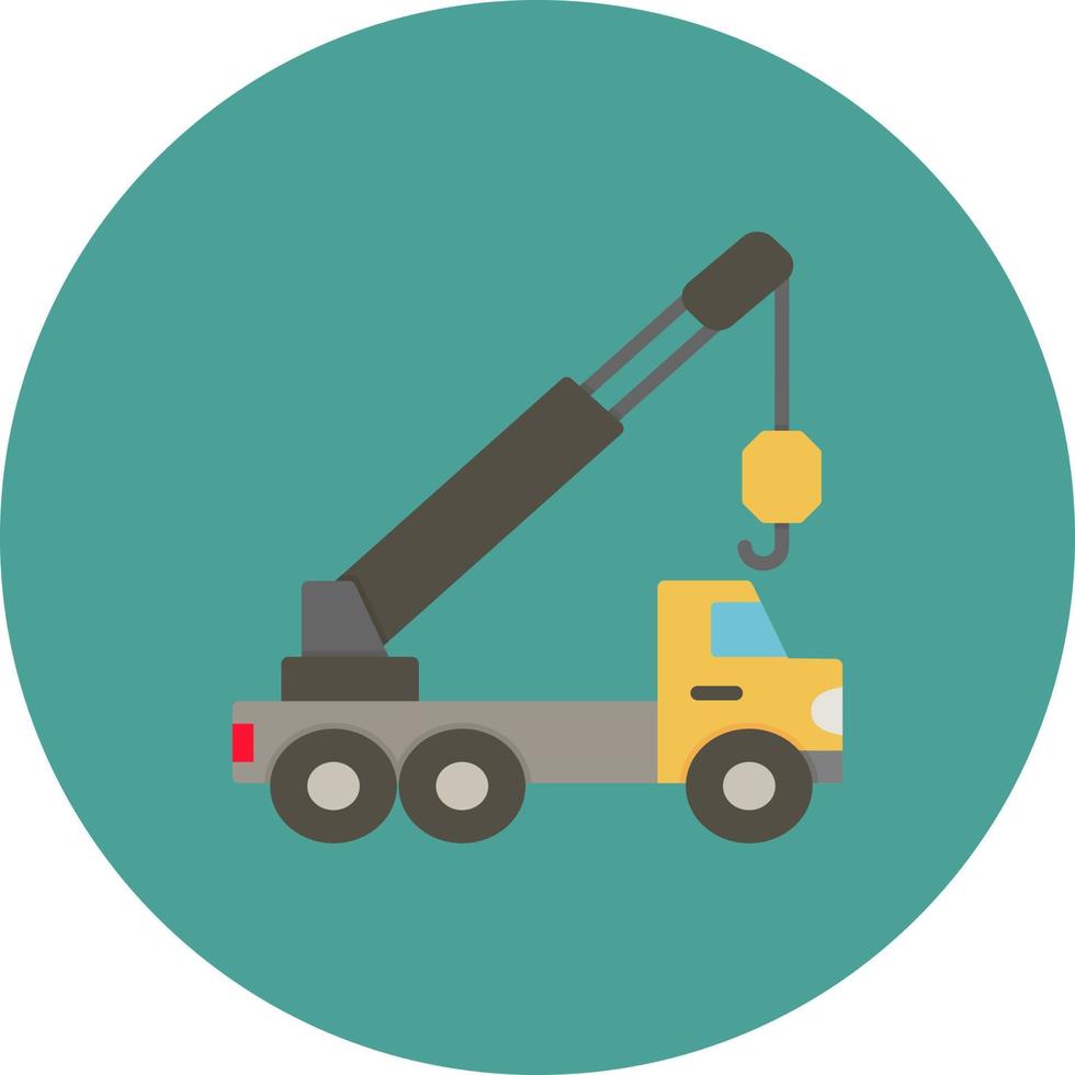 Crane truck Vector Icon