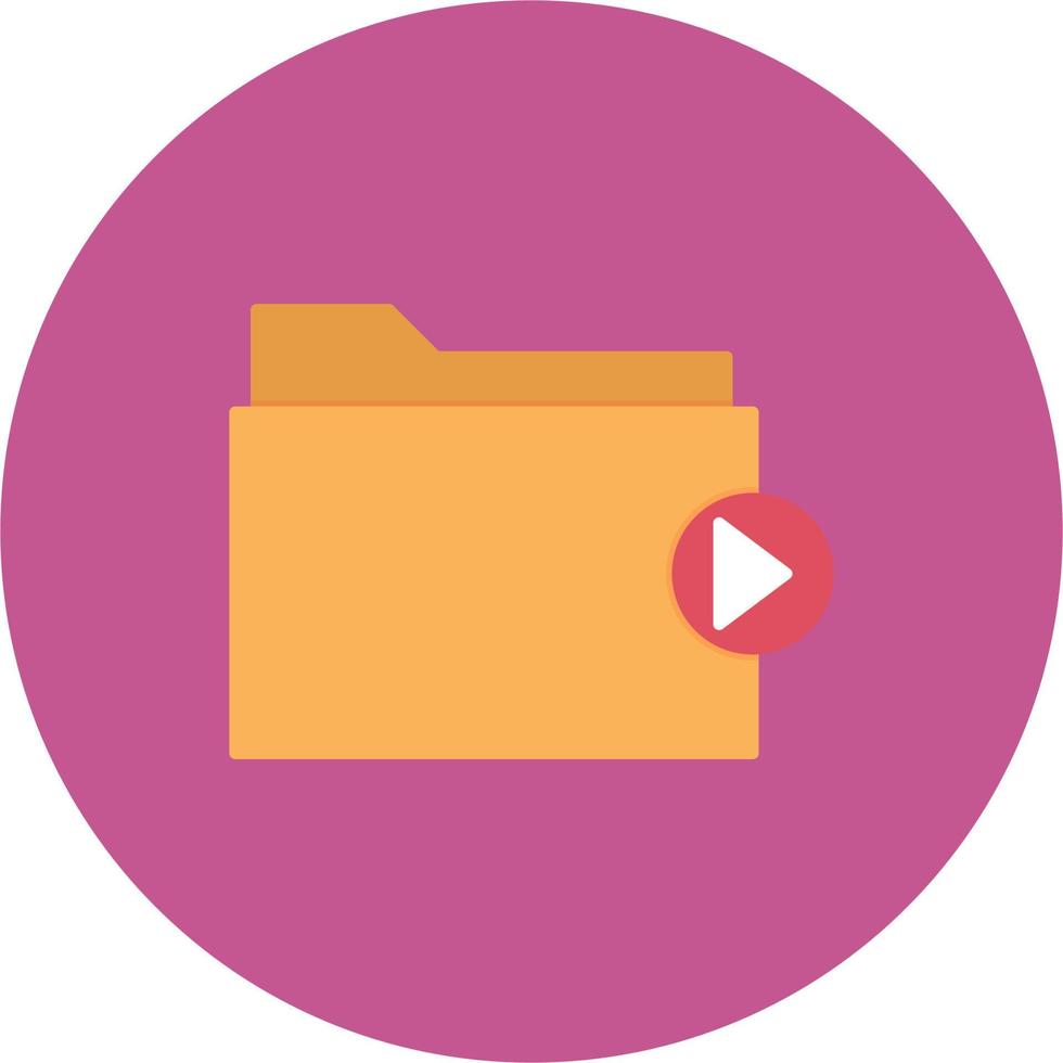 Video folder Vector Icon