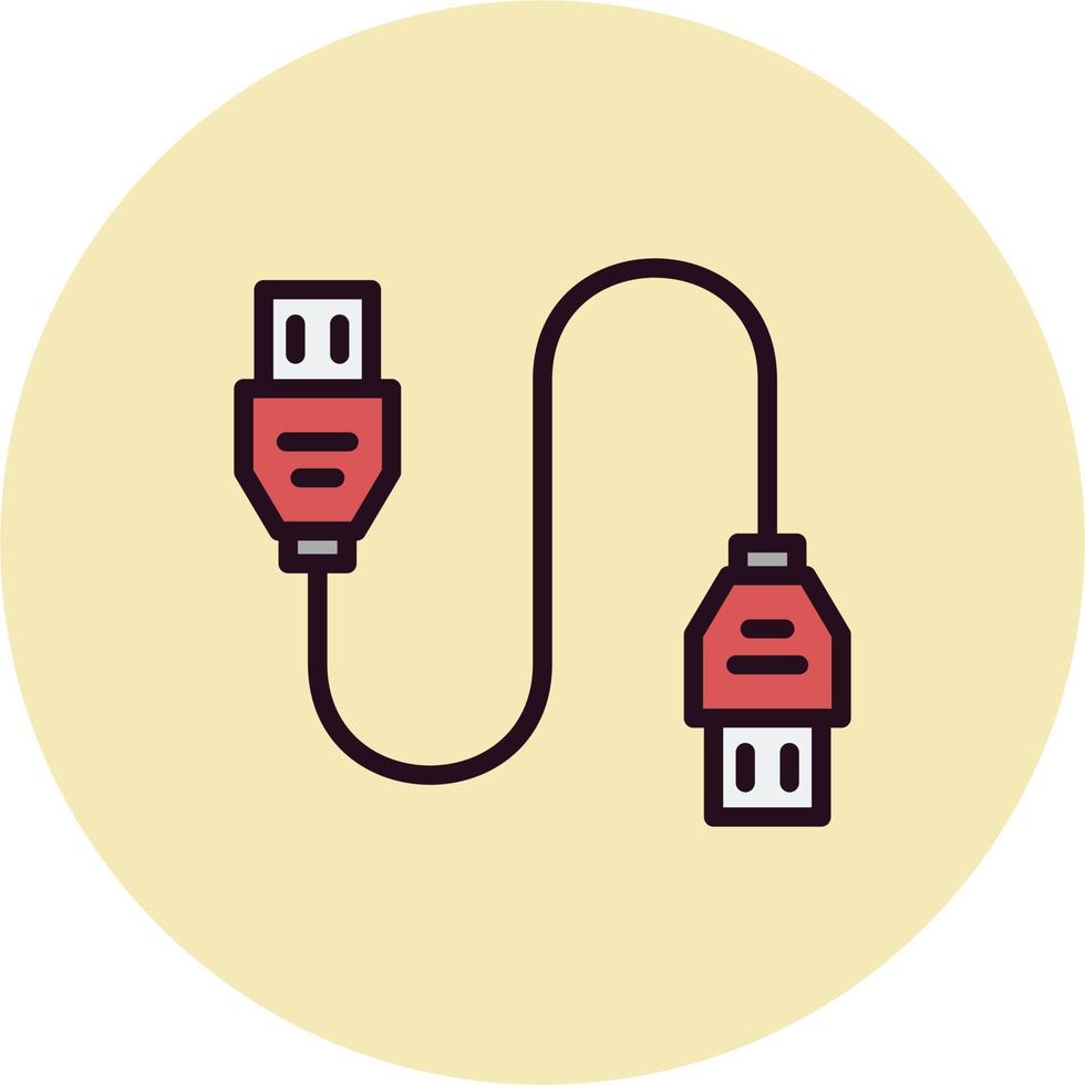 Data Cable Vector Icon