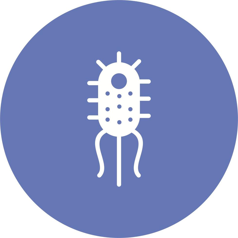 icono de vector de bacterias