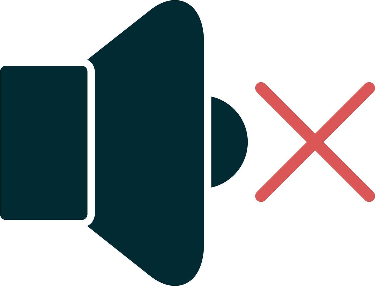 Mute Vector Icon