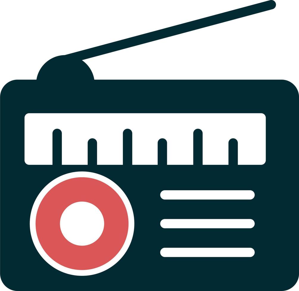 icono de vector de radio