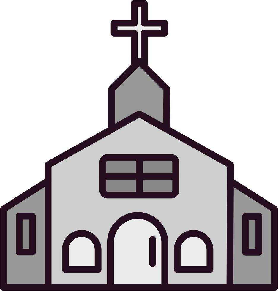 icono de vector de iglesia