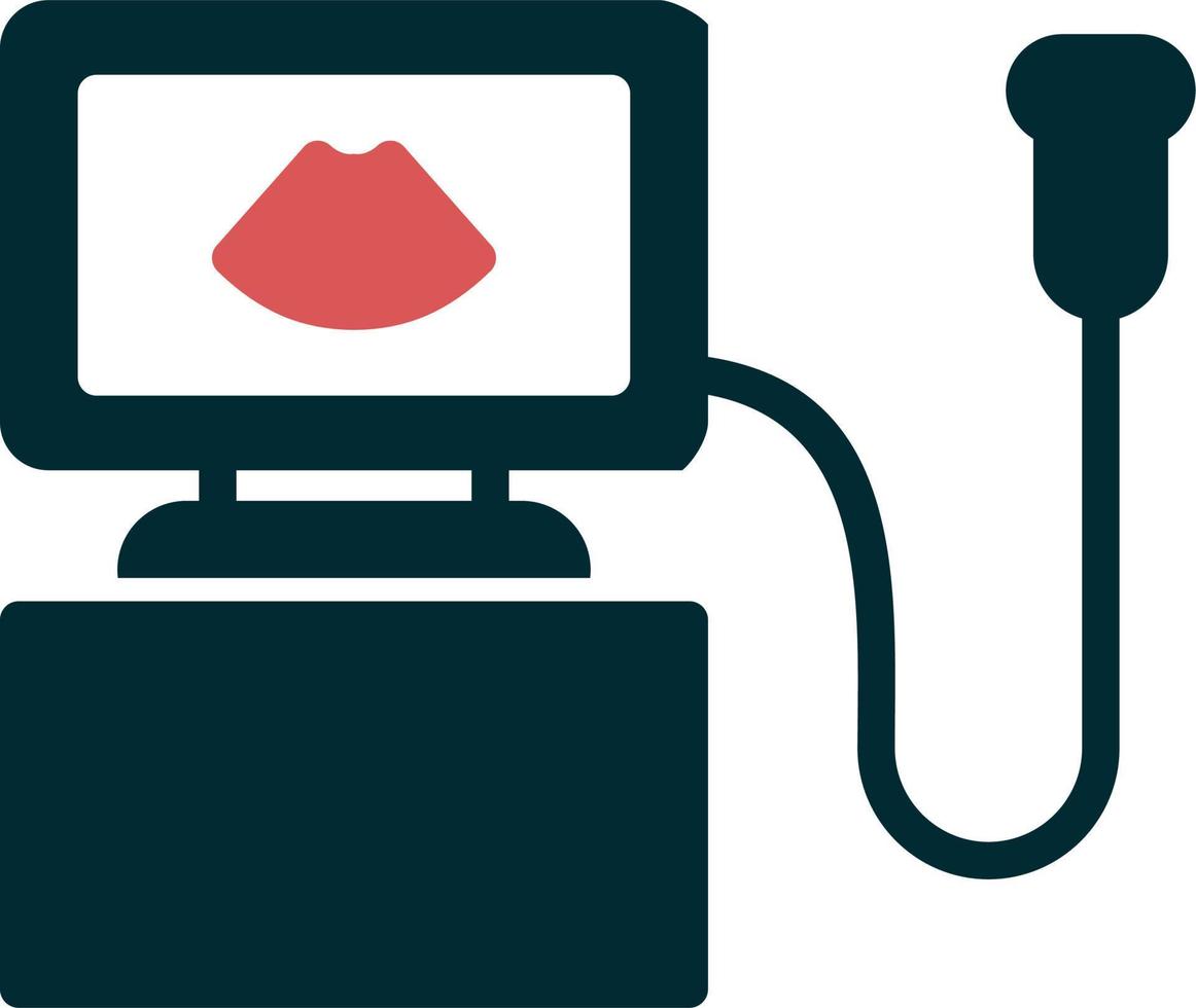 Ultrasound Machine Vector Icon