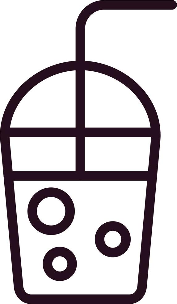 Milkshake With Straw Vector Icon
