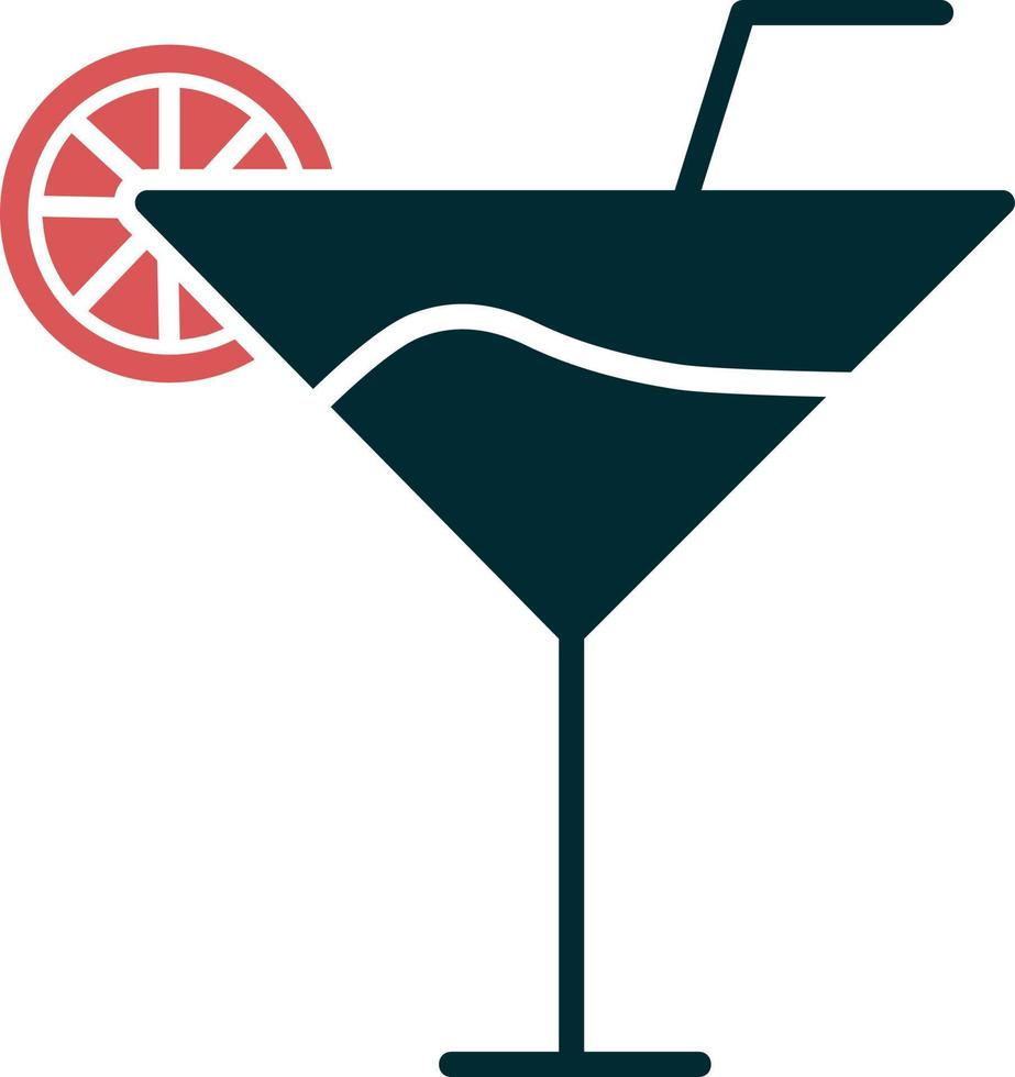 icono de vector de coctel