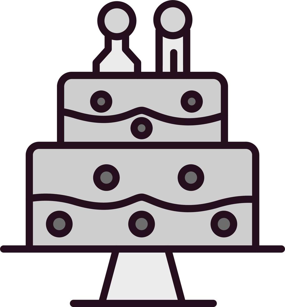 Wedding cake Vector Icon