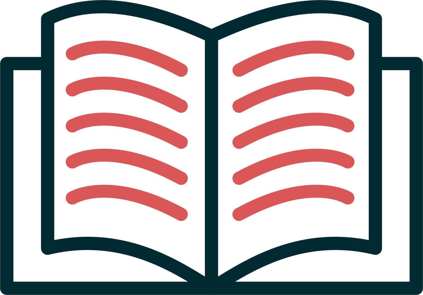 Open Book Vector Icon