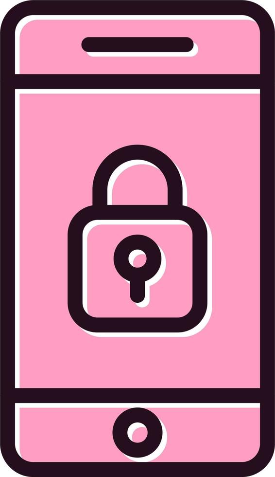 Mobile Security Vector Icon