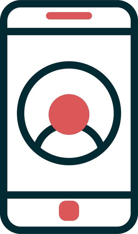 Phone Contact Vector Icon