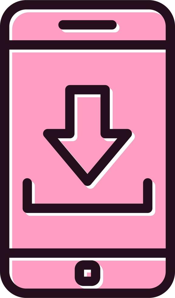 Smartphone Downnload Vector Icon