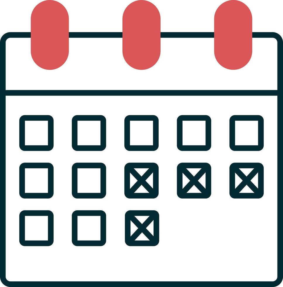 icono de vector de calendario