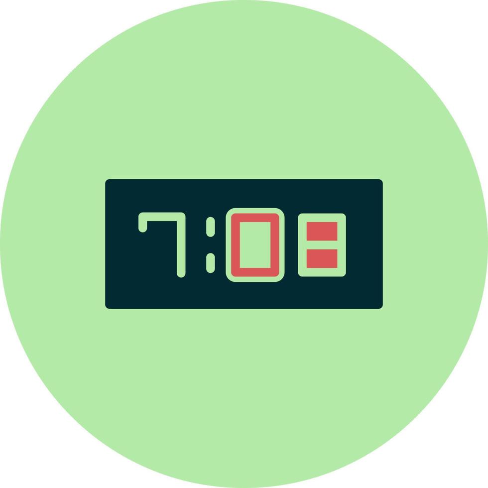 Digital Clock Vector Icon