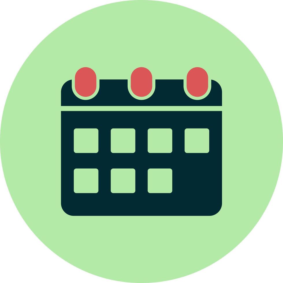 semanal calendario vector icono