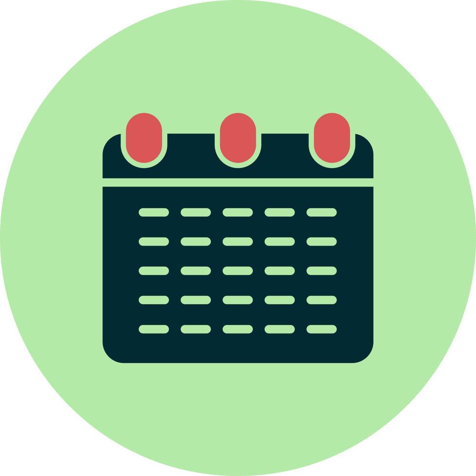 Monthly Calendar Vector Icon