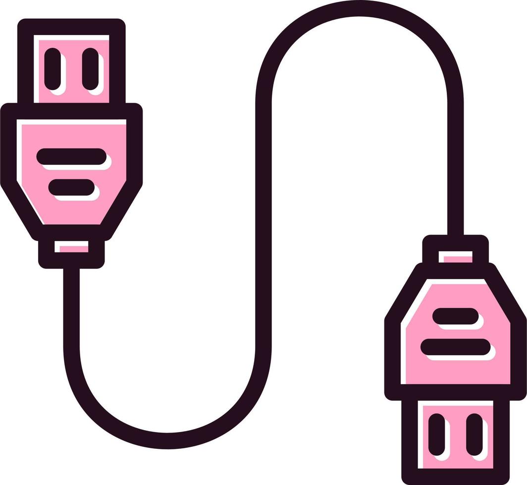 Data Cable Vector Icon