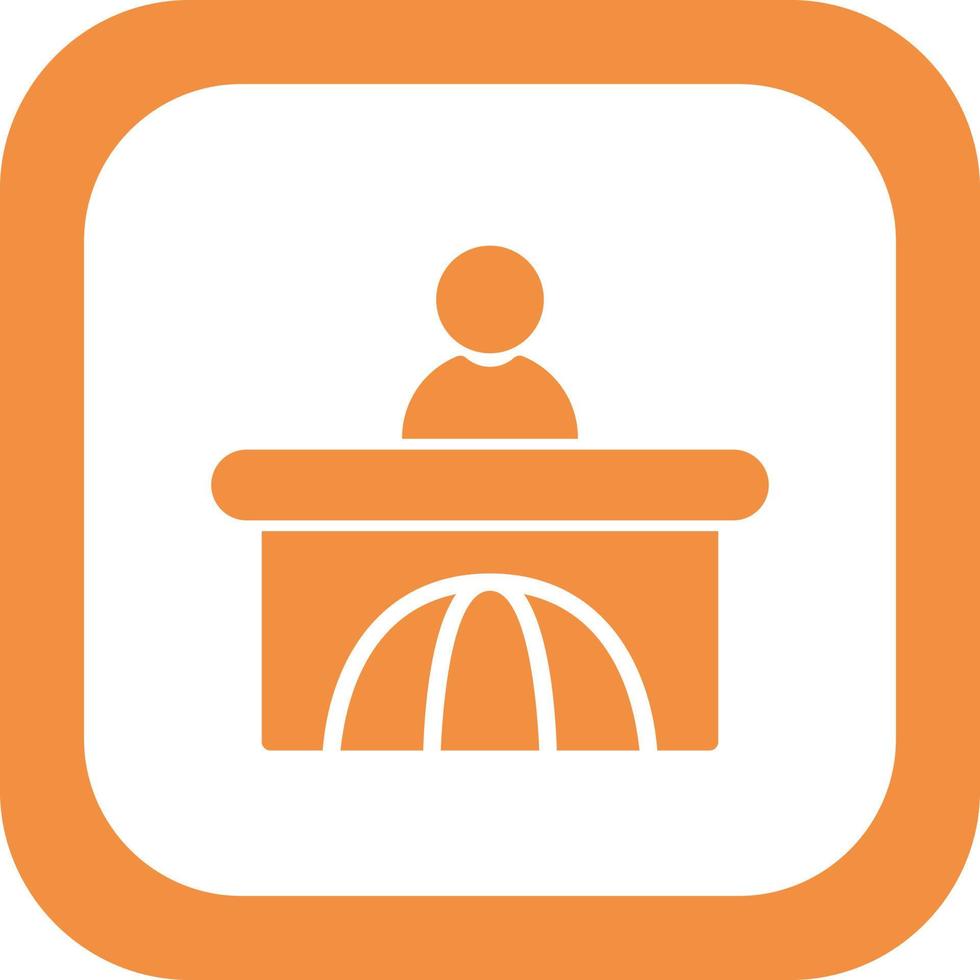 News Anchor Vector Icon