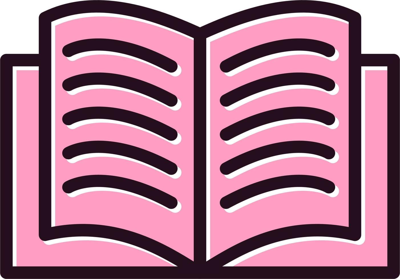 Open Book Vector Icon