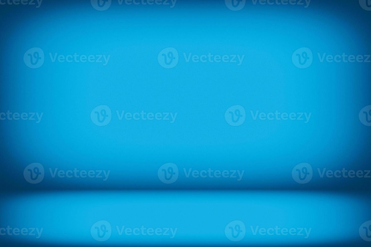 Abstract Luxury Sky Blue Room Background Using for Product Presentation Backdrop. photo